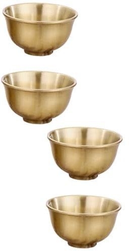 MAGICLULU 2 Sätze Bronzener Kelch Vintage Trinkgläser Schnapsgläser Margarita - gläser Luxuriöser Trinkbecher Party - weingläser Stylische Wasserbecher Bronzebecher Bronze - Golden 2 Stücke * 2