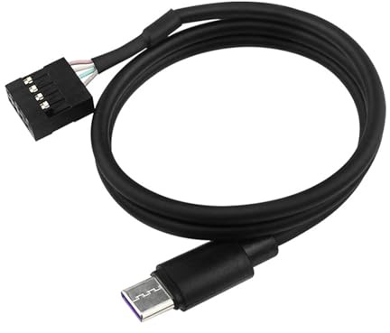 Guaber Cartes Mères PC 9 Pin USB C Câble De L'adaptateur pour Écran Secondaire PC D' 'Alimentation Efficace Et Transférer USB Type C Câble 'Alimentation