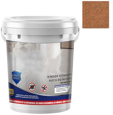 HADAVAKA Epoxy Colored Sand Floor Paints, Waterproof Non-Slip High Gloss Paints External Grinding Anti - Slip for Wood Concrete Tile Countertop House Garage Bathroom (Orange-1kg)