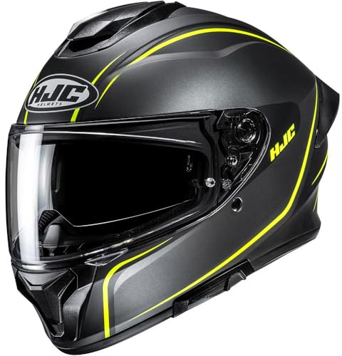HJC, Integraler Motorradhelm C71 QUEZ Black Yellow MC3HSF, L