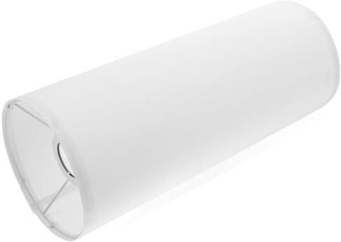 Stehlampenschirm Zylinder Ersatzlampenschirm aus Stoff Weiß E27 | Lampenschirm für Stehlampe, Dekorativ und Lichtmildernd, fürs Schlafzimmer und Wohnzimmer