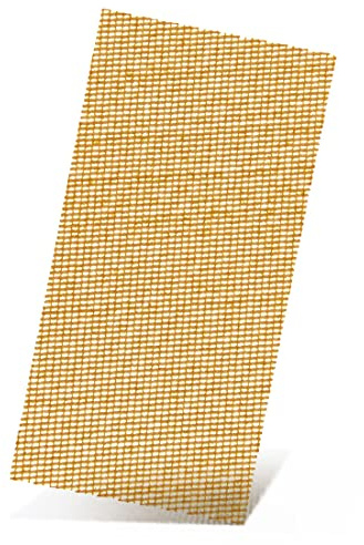 MENZER Ultranet Klett-Schleifgitter, 186 x 93 mm, f. Schwingschleifer, Weißes Edelkorund (25 Stk.) K40