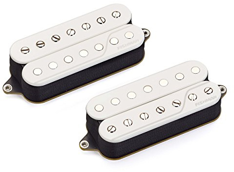 FISHMAN - PRF-CO7-SW2 - Set de pastillas eléctricas para 7 cuerdas Fluence Classic Humbucker Open Core Blanco