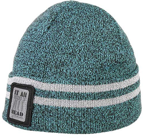 CHILLOUTS Xavier Reflektierende Mütze Strickmütze Wintermütze Herrenmütze Damenmütze Beanie (One Size - blau-meliert)