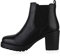 Giralin Damen Schnürstiefeletten Leicht Gefütterte Plateau Stiefeletten Zierperlen Schuhe Boots Nieten Schnürboots 179125 Schwarz Total 38