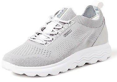Geox D Spherica A, Zapatillas Mujer, Gris Lt Grey, 35 EU