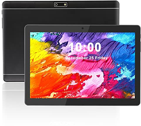 Veidoo Android Tablet, 2+32GB, Supports SD Card Expansion, with WiFi, Bluetooth, Dual Cameras, 10'' 1280x800 IPS High-definition Touch Screen, Supports Work and Entertainment Multifunctional Tablet