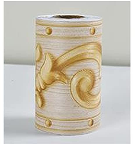 Self-Adhesive Wallpaper Border Border Decal, Silver/Yellow Bathroom Border Tile Stickers Waterproof, Kitchen Wall Borders, Embossed Waistline Tile Borders Backsplash