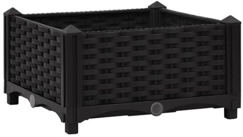 vidaXL Fioriera Rialzata 40x40x23 cm in Polipropilene