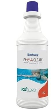 Bestway 59057 Eco Chlor Flüssigkeit, 1 kg, desinfizierend, stabilisierend
