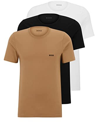 BOSS Herren Unterwäsche T-Shirt, Bodywear, Medium Beige265, M