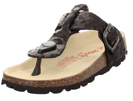 Superfit Mädchen FUSSBETTPANTOFFEL SCHWARZ 0010