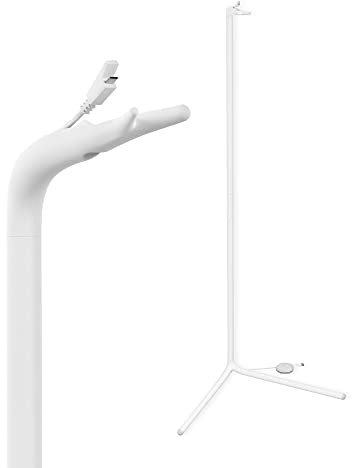Soporte de Suelo Lollipop, Soporte de Suelo para vigilabebés, Compatible con el Vigilabebés Lollipop, Soporte de Cuna para vigilabebés con Flexible y Resistente Cabezal Blanco de Silicona