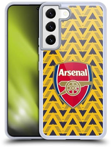 Head Case Designs Offizielle Arsenal FC Blaue Banane Logos Soft Gel Handyhülle Hülle kompatibel mit Samsung Galaxy S22 5G
