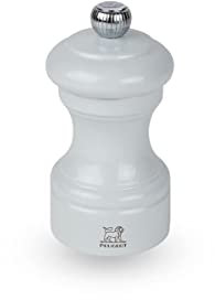 PEUGEOT - Bistro 10 cm Salt Mill - Classic Grind System - Made with PEFC Certified Wood - Mecanismo de garantía de por vida - Fabricado en Francia - Bistrorama - Pearl Grey Colour