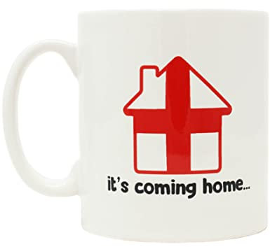 It's Coming Home Football House Mug gift for England football fan World Cup or euros present for Dad or Him Coffee or tea cup
