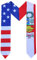 Del Mex Graduate Pride D Schal mit USA-Flagge, Stola, Schärpe, Schal, Peru / USA, Einheitsgröße