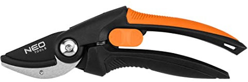 NEO TOOLS Amboss-Getriebeastschere für trockene Zweige und Äste | Gartenschere Ergonomische Garten-Pflanzen-Blumenschere Gartenwerkzeug | Schnittdurchmesser 20mm Länge 210mm