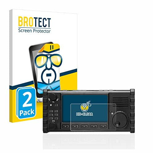 BROTECT Schutzfolie für Xiegu X6100 HF-Transceiver | 2 Stück Transparenter Displayschutz Made in Germany Klare Displayschutz-Folie Clear Einfache Montage Case-Friendly