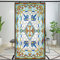 Sichtschutz-Fensterfolie im europäischen Kirchenstil, Buntglas, statisch, haftend, dekorativ, mattiert, Fensteraufkleber (Muster: 40 x 100 cm)