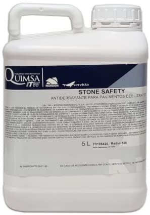 Quimsa ITW - LIQUIDO ANTIDESLIZANTE PARA PAVIMENTOS STONE SAFETY 5 LT