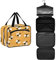 DEHOZO Summer Bumble Bees Animal Travel Culletry Bag, Hanging Makeup Bag Organizer for Women Men, Portable Cosmetic Bag Wash Bags for Travel Essentials Toiletries Cosmetics Brushes Shampoo, M,