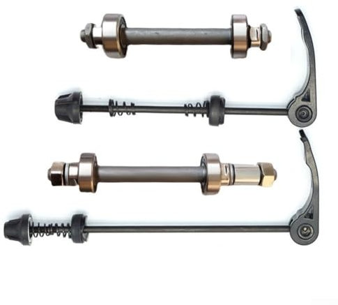 Bike Front Rear Wheel Hub Axle Skewers Wheel Hub Front And Rear 14.5cmx10.8cm Quick Release Axle For Bike Road Mountain(Front + Rear)