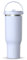 Hydrapeak Nomad Trinkbecher mit Griff und Trinkhalm-Deckel, auslaufsicher, doppelt isoliert, 1,2 l, Edelstahl, Blau (Iceberg)