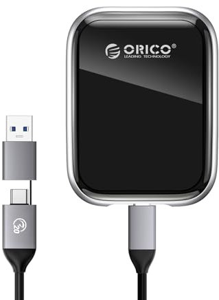 ORICO 512GB Externe SSD bis zu 2000MB/s Portable Solid State Drive, USB 3.2 Gen 2x2 20Gbps mit 2 in 1 USB C Kabel, Kompatibilität mit MacBook, iPad, iPhone 15 - A20