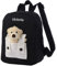 ALBERTBAND Personalisierte Kinderrucksäcke mit Namen Rucksack für Kinder Kindergarten Unterwegs Geschenk für Sohn Tochter Freund Blume Regenbogen Bär Rucksack (Bär-Schwarz)