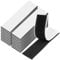WINKIO 20 Stück Klettband Selbstklebend, 2.5×10cm Klettverschluss Selbstklebend Extra Stark, Doppelseitig Klebepads Schwarz Klett für Wände, Metall, Türen und Fenster