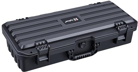 Lykus HC-5021 Wasserdicht Koffer mit anpassbar Rasterschaumstoff, Innengröße 52,5x20,7x11,5 cm, Passend für Lange schmale Gegenstände