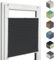 Home-Vision® Premium Plissee Faltrollo ohne Bohren mit Klemmfix (Schwarz, B135cm x H100cm) Modern Klemmträger, Verdunklung, Blickdicht Sonnenschutz Jalousie für Fenster & Tür