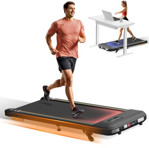 JUMMICO Walking Pad Laufband, Laufbänder für Zuhause mit APP und Fernbedienung, Unter dem Schreibtisch Laufband für Zuhause 2,5 HP und 150 KG Kapazität