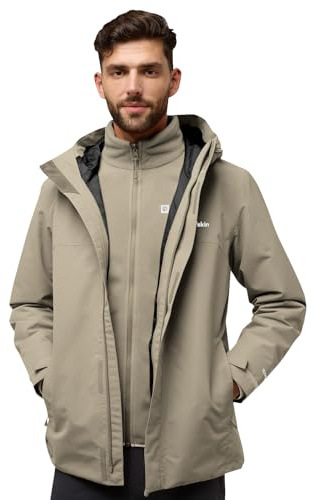 Jack Wolfskin Herren Altenberg 3in1 Jkt M, Linen, 3XL EU