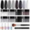 Aokitec 14Pcs Dip Powder Nail Kit Starter, 8 colours Dip Kit Starter Set, Acrylic Dipping Powder with Base Top Coat Activator Brush Saver for Nail Art DIY Salon Use, Gifts for Men & Women