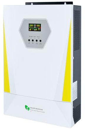 ECOSUN Onduleur solaire hybride 3000 W tout-en-un – 24 V CC vers 230 V AC à onde sinusoïdale pure avec contrôleur de charge MPPT 60 A intégré pour système de panneau solaire domestique