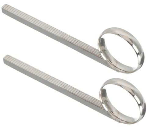 GOOHOCHY 2 Stück Trompeten-zugfinger Aus Metall Für Trompetenzubehör – Glatte Kanten Und Einfache Installation