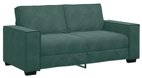 vidaXL 2-Sitzer-Sofa Dunkelgrün 140 cm Samt