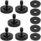 NISENTIA 5 Stück Daumenschraube Kamera Schnellspanner 1/4 Stecker auf 1/4 Buchse Stativschraube,1/4 zoll Schraube Rändelschraube und Gummipolster für Kamera-Montageplatte Blitzhalterung