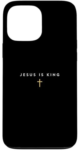 Jesus is King Cross Thin Christian Faith Jesus King Minimal Case for iPhone 13 Pro Max