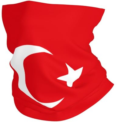 XBKGOHA Sport-Kopftuch, Motiv: Flagge der Türkei, atmungsaktiv, schweißabsorbierend, Gesichtsmaske, Handgelenkschutz