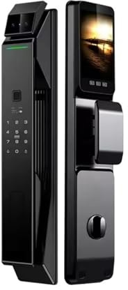 Smart Door Handle, Camera Wireless Wifi Finrprint Card Smart Door Lock Lar Handle Smart Suitable For Aluminum Doors,for Home Apartment Hotel Office