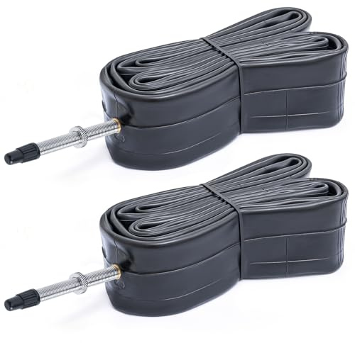 700x25/32C Schläuche 25/32-622, 28 Zoll Fahrradschläuche 700x25C 700x28C 28x1,10 700x32C 28x1,25 Rennrad/Mountainbike Fahrradschläuche Reifen, FV60mm Presta Ventil
