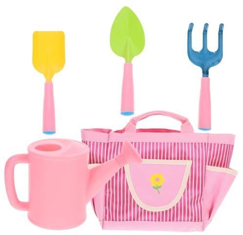 BESPORTBLE Herramientas de Jardinería para Pala Rastrillo y Regadera Infantil Seguro para Huerto y Jardín para Práctica Motriz y Actividades al Aire