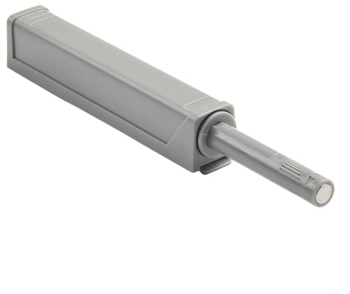 Magnetischer Türschnäpper mit Push-to-Open-Mechanismus für Kommoden und Schränke (grau)