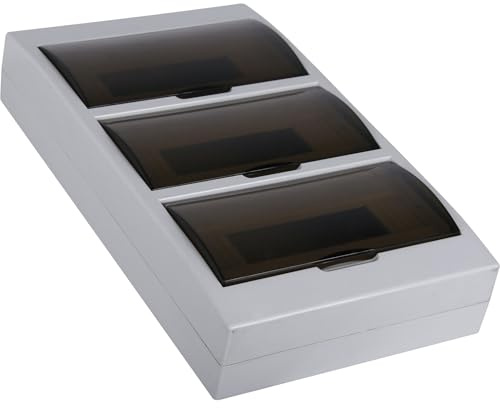 Centralino da Parete 36 Moduli DIN - Quadro Elettrico Scatola Distribuzione 3 File IP40