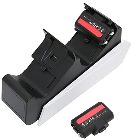 Diyeeni Für Controller Dual Charger Gamepad Dual Charger Station mit 2 1100 MAh Wiederaufladbaren Batterien – Ladestation Für Controller, Für Gaming-Enthusiasten