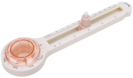 HEEPDD Verstellbarer Kreisschneider, Rotierendes Kreisförmiges Ringschneidewerkzeug mit Gleitmutter für Papierhandwerk, Scrapbooking, Sicher Einziehbar, 9,4 Bis 33 Cm Reichweite