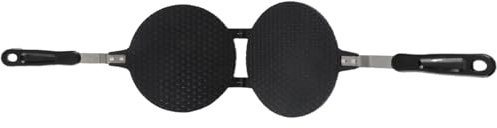 Dioche Agatige AlHousehold Kitchen Gas-Waffeleisen mit Antihaftbeschichtung – -Aluminiumlegierung, Leicht zu Reinigendes Eierbrötchen-Backwerkzeug für Zuhause und Restaurant, Bequemer Griff,